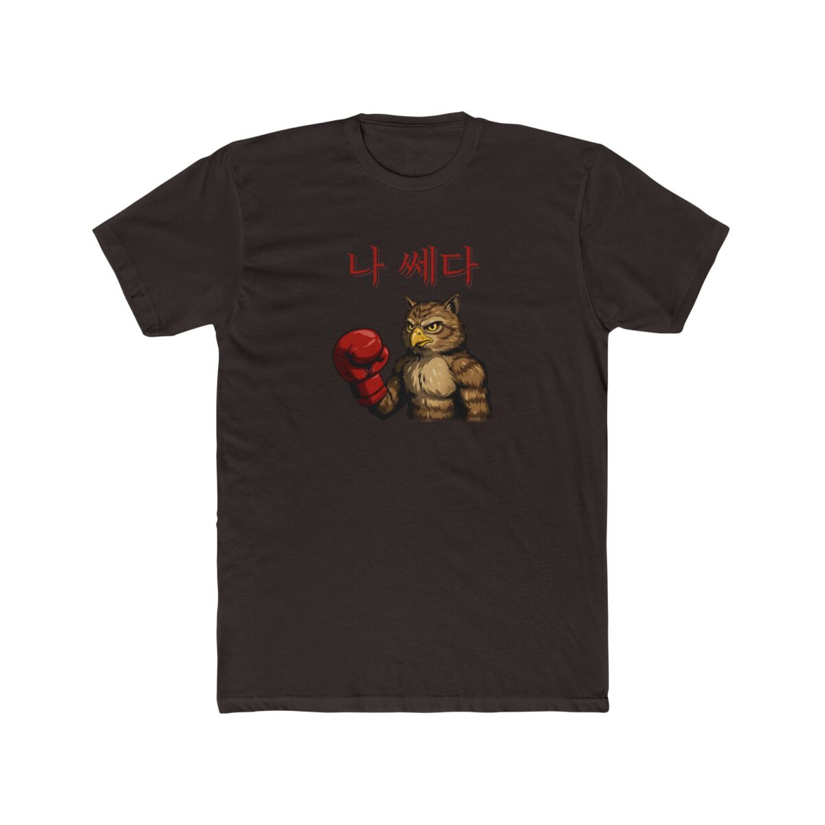 I'm a badass Funny Boxing Eagle T-Shirt - Unisex Cotton Crew Tee - Image 4