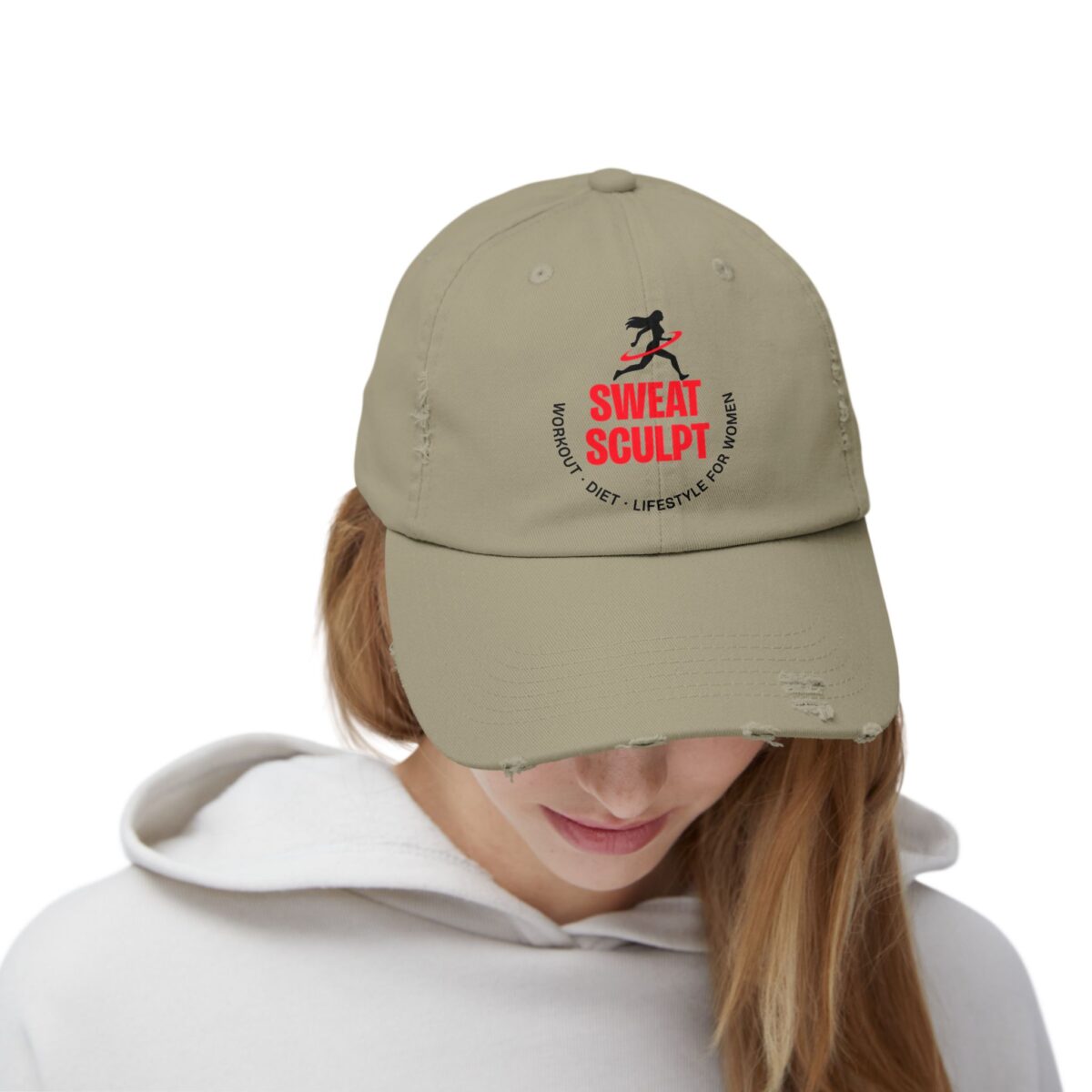 Sweat Sculpt Unisex Distressed Cap - Image 8