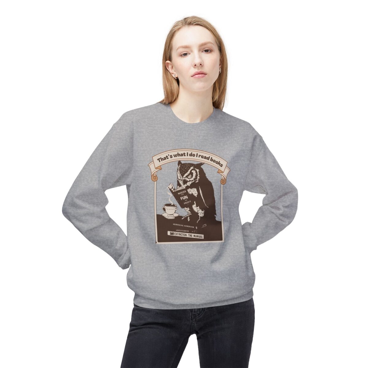I read books Unisex Midweight Softstyle Fleece Crewneck Sweatshirt - Image 15