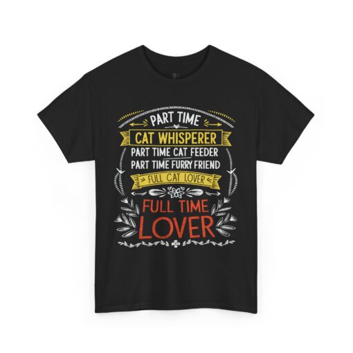 Cat whisperer Unisex Heavy Cotton Tee - Image 3