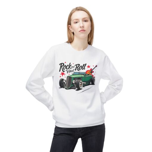 Rock & Roll Vibes Unisex Midweight Softstyle Fleece Crewneck Sweatshirt - Image 3