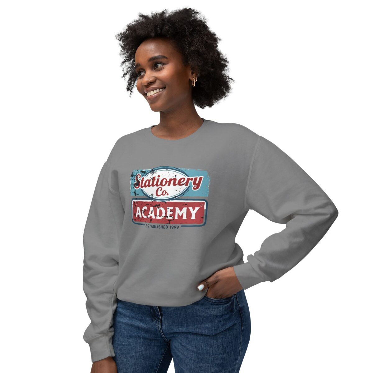 Vintage Sign Unisex Lightweight Crewneck Sweatshirt - Image 23