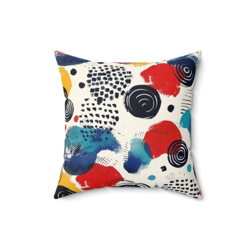 Modern Pattern Spun Polyester Square Pillow - Image 5