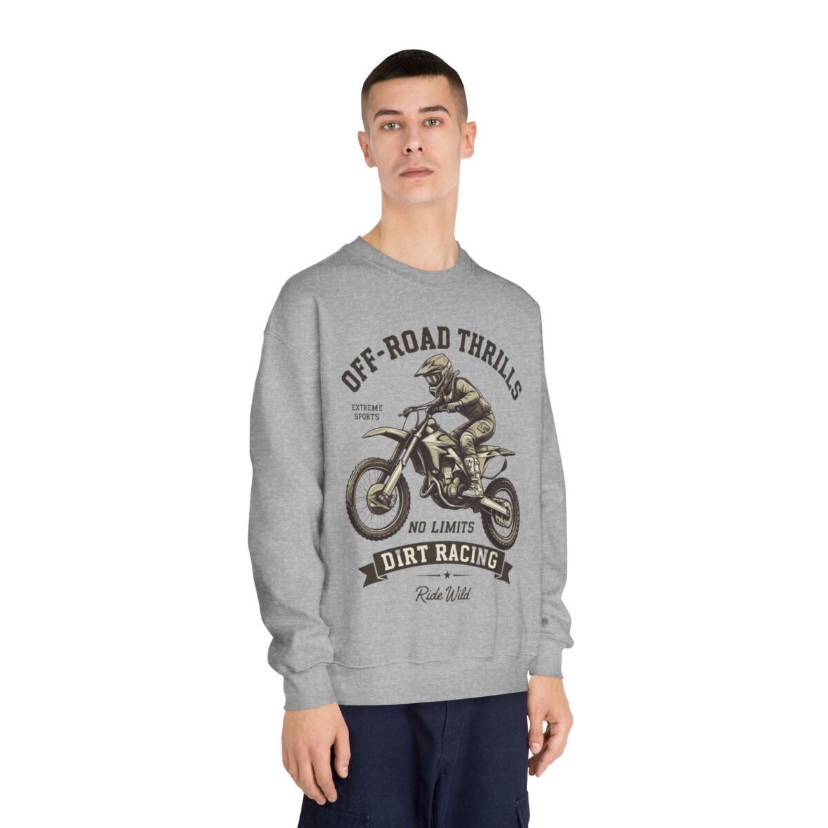 Off-road thriller Unisex DryBlend® Crewneck Sweatshirt - Image 12