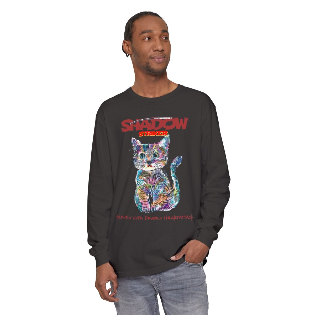 Shadow Striker Unisex Garment-dyed Long Sleeve T-Shirt - Image 47