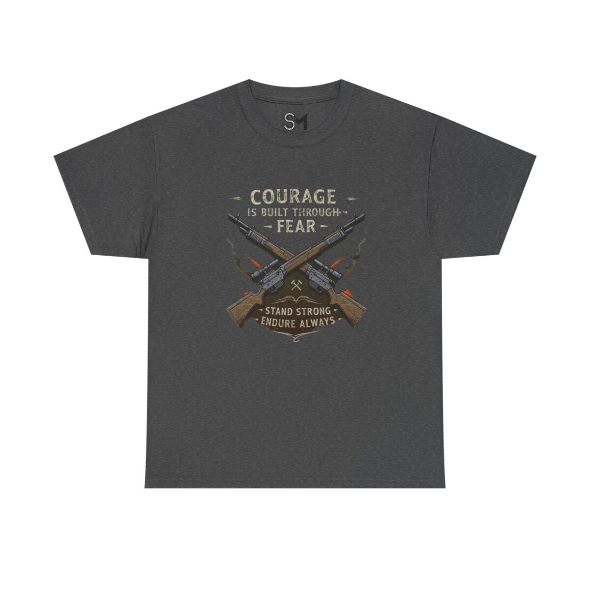 Courage is built through fear Unisex Heavy Cotton Tee - Image 13