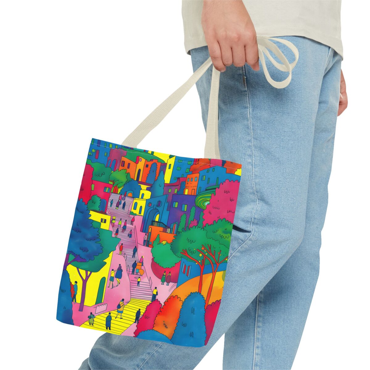 The hillside village in Korea Tote Bag (AOP) - Image 39