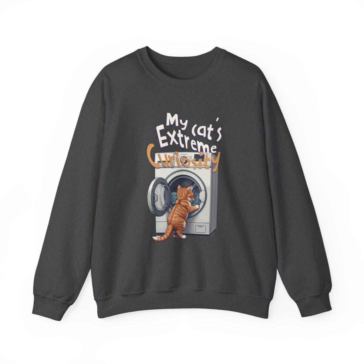 My cat's extreme curiosity Unisex Heavy Blend™ Crewneck Sweatshirt - Image 17