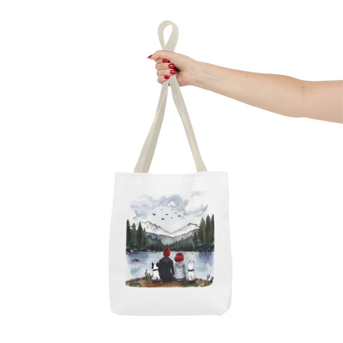 Two dogs, you and me Tote Bag (AOP) - Image 16