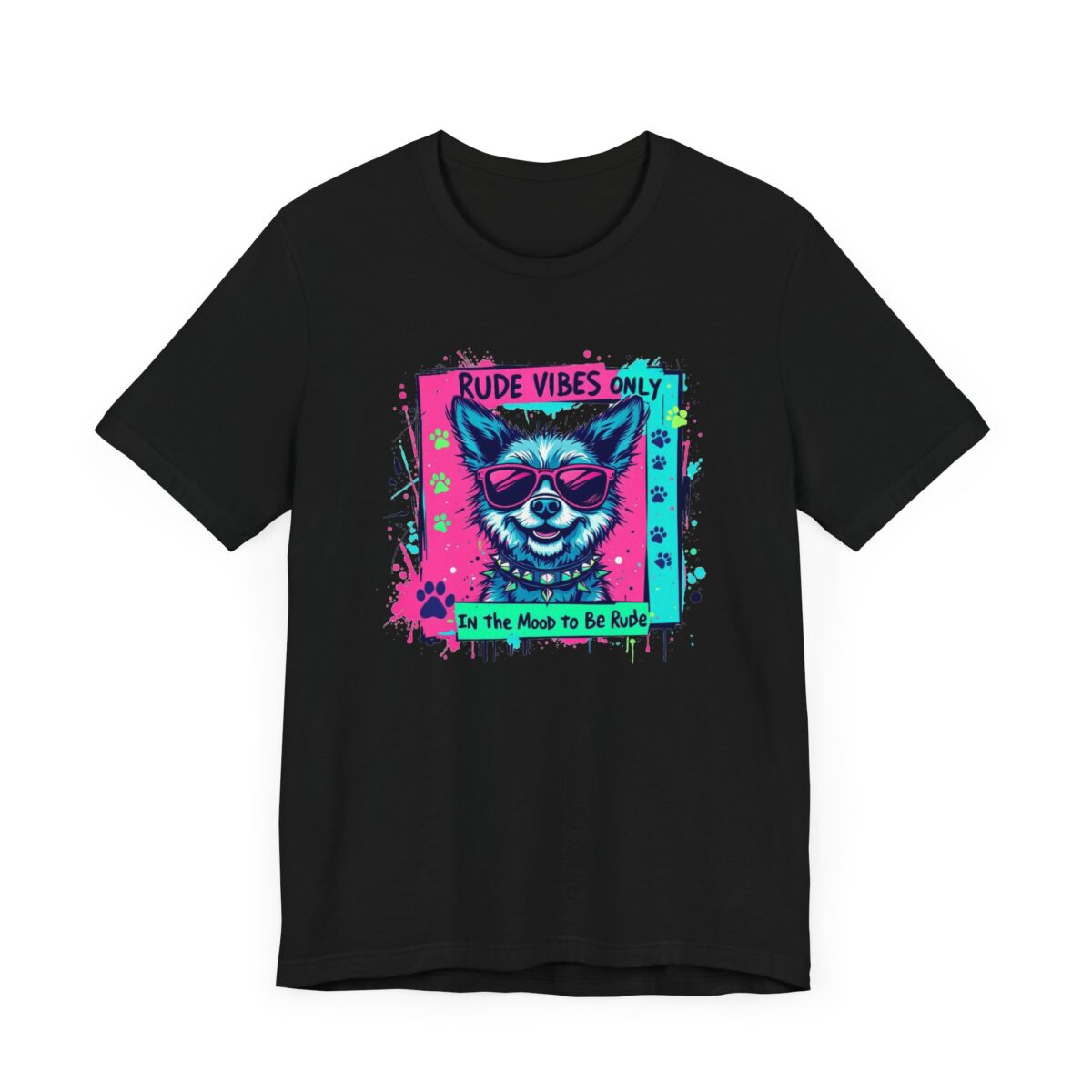 Rude vibes only Unisex Jersey Short Sleeve Tee - Image 3