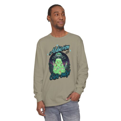 Abduction cats only! Unisex Garment-dyed Long Sleeve T-Shirt - Image 27