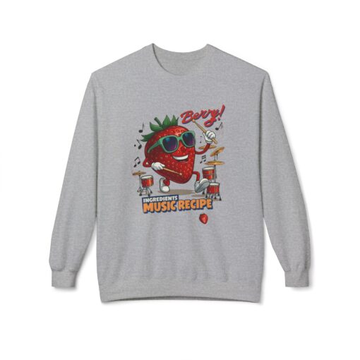 Berry Unisex Midweight Softstyle Fleece Crewneck Sweatshirt - Image 5