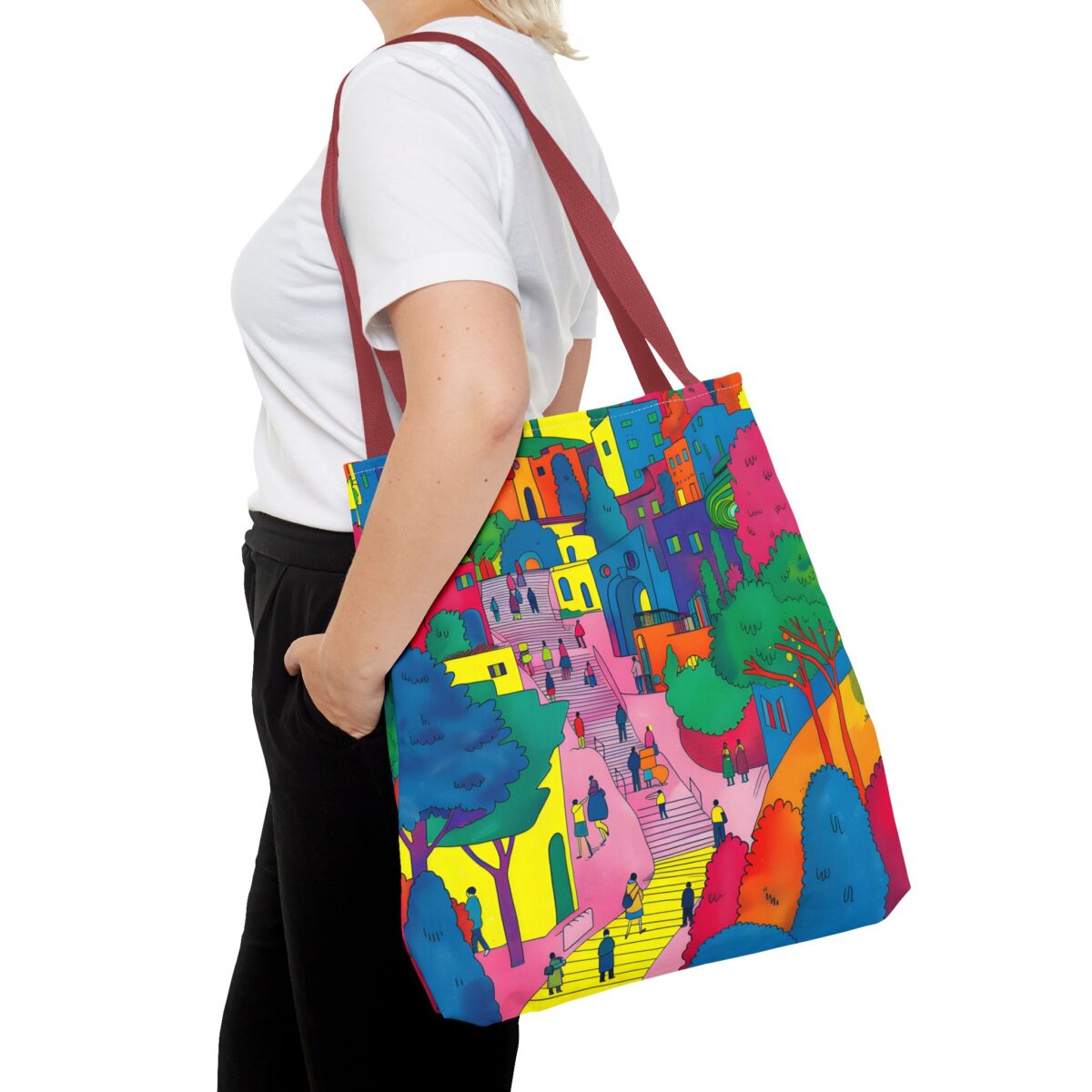 The hillside village in Korea Tote Bag (AOP) - Image 24