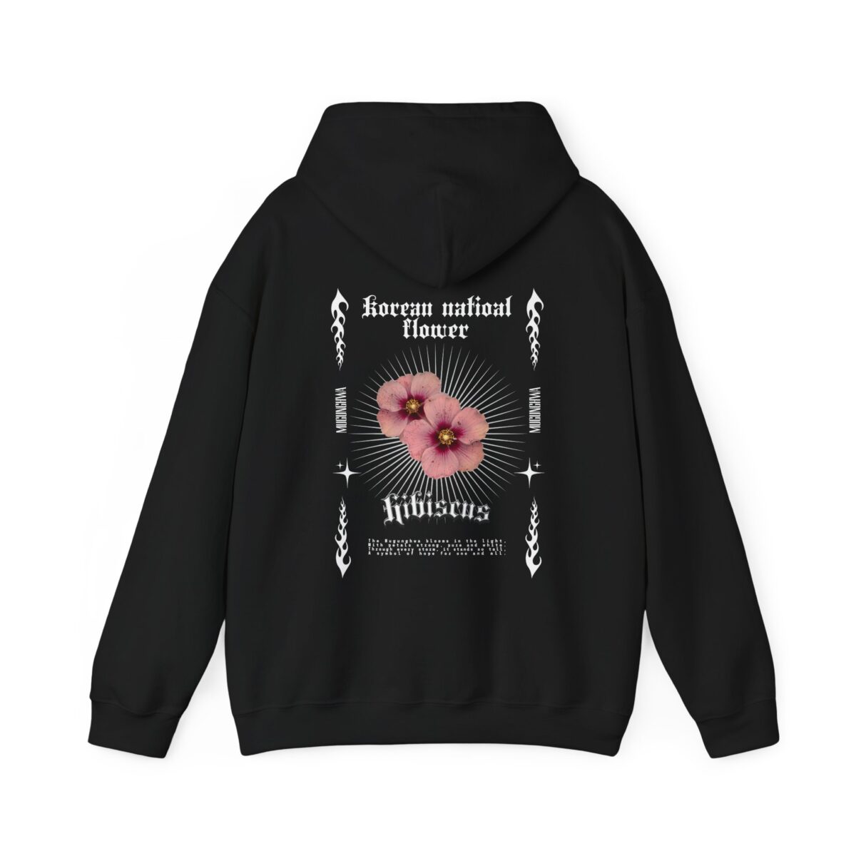 korean national flower Unisex Heavy Blend™ Hooded Sweatshirt - Image 2