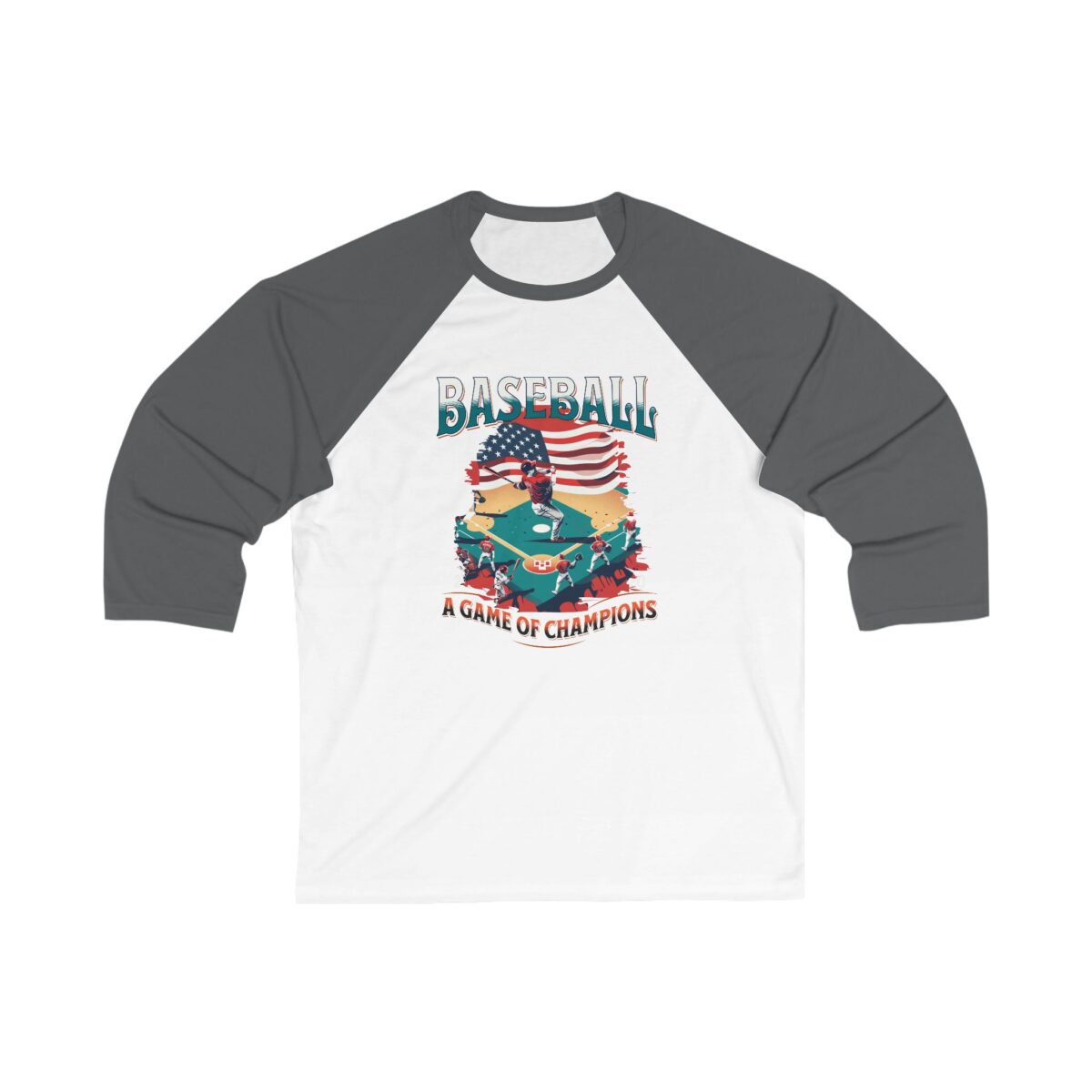 Game of Champion Unisex 34 Sleeve Baseball Tee