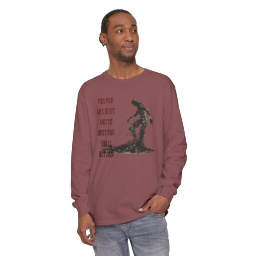 Return to soil Unisex Garment-dyed Long Sleeve T-Shirt - Image 3