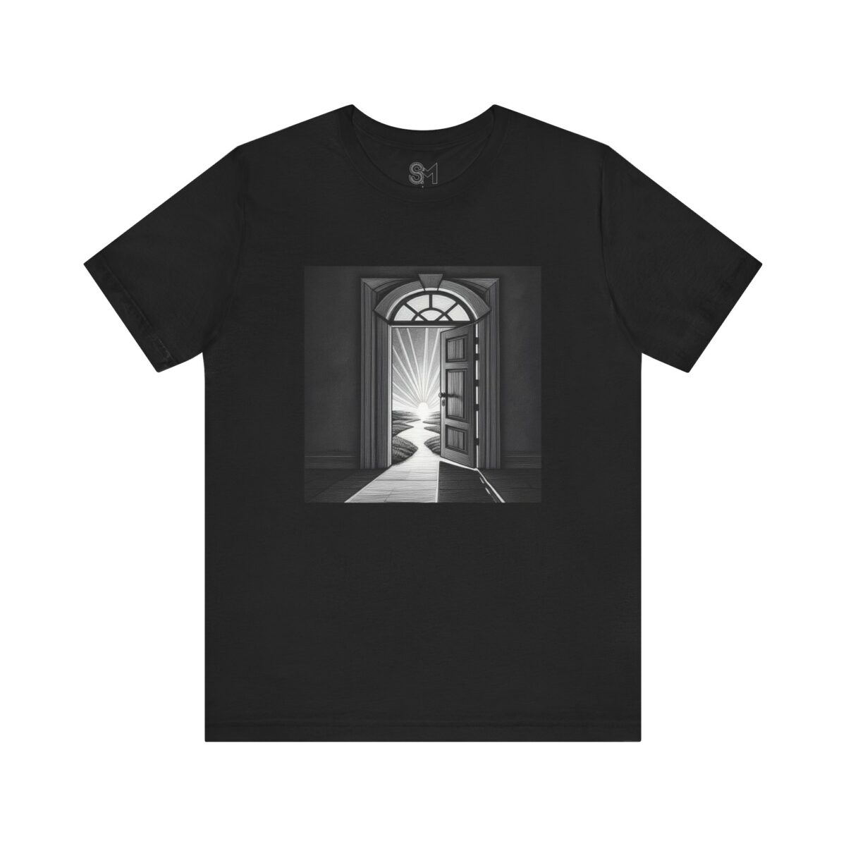 The door is open Unisex Jersey Short Sleeve Tee