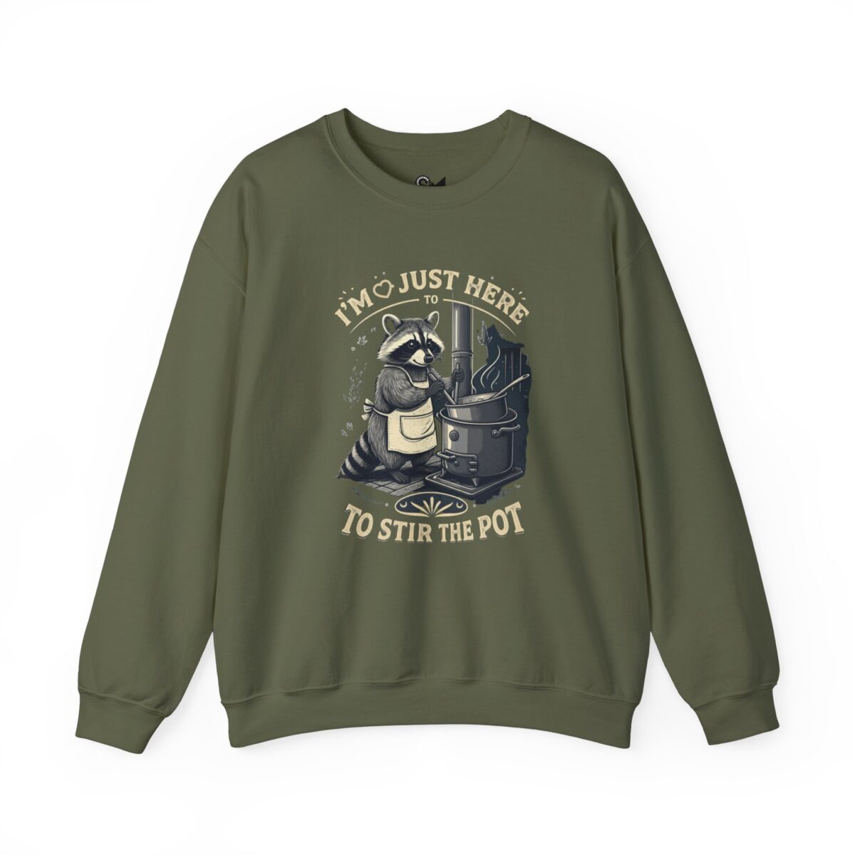 I am just here Unisex Heavy Blend™ Crewneck Sweatshirt - Image 5