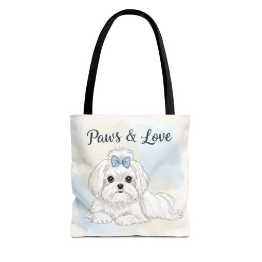 Paws & Love Dog Tote Bag - Cute Pet Lover's Carryall