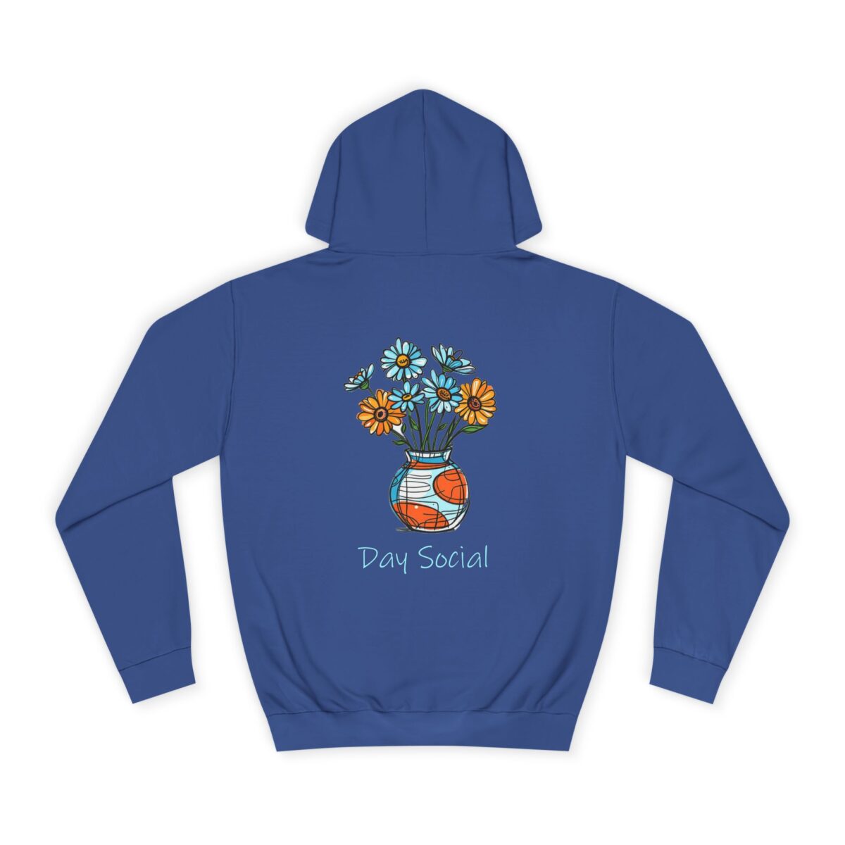 Day Social Unisex College Hoodie, Casual Wear, College Apparel, Gift for Students, Cozy Sweatshirt for Social Gatherings - Image 6
