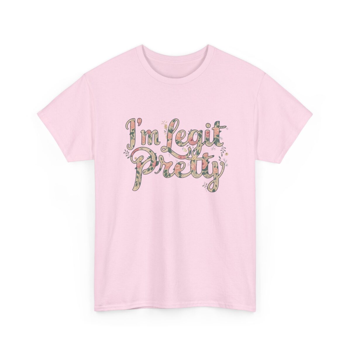 I'm legit pretty Unisex Heavy Cotton Tee - Image 35