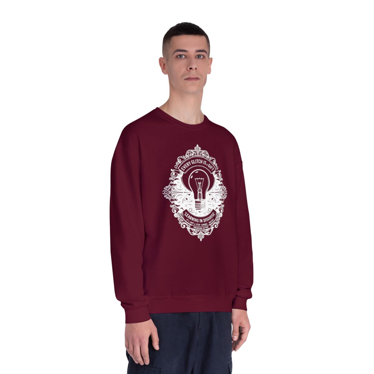 EVERY GLITCH IS A GIFT Unisex NuBlend® Crewneck Sweatshirt - Image 19