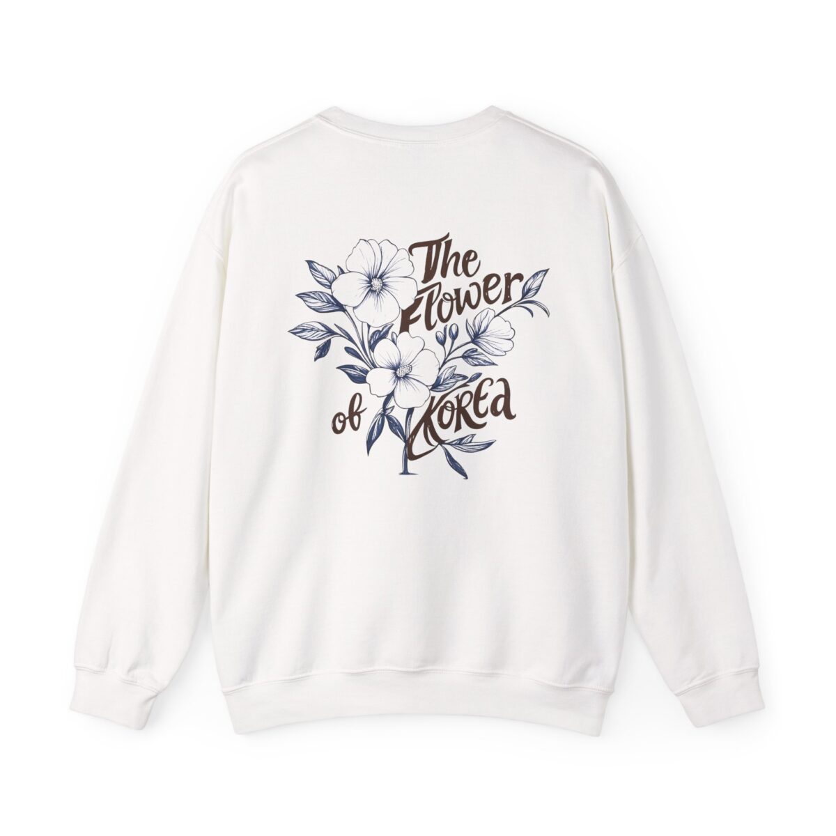 The Flower of Korea Comfort Crewneck Sweatshirt - The Flower of Korea Design - Image 2