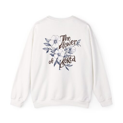 The Flower of Korea Comfort Crewneck Sweatshirt - The Flower of Korea Design - Image 2