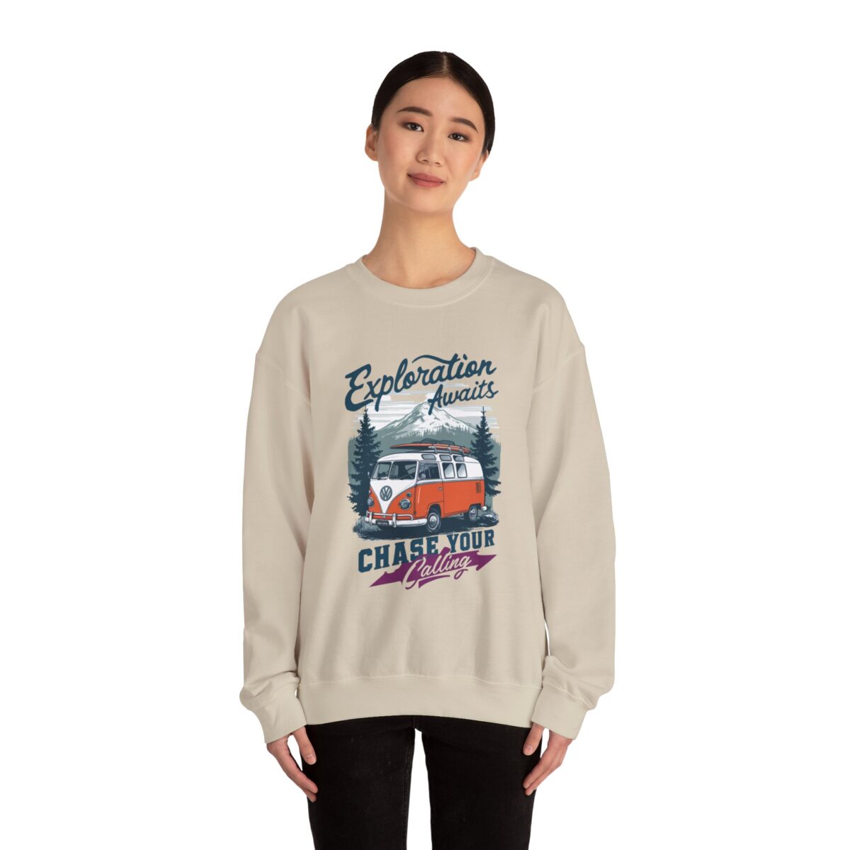 Exploration Awaits Unisex Heavy Blend™ Crewneck Sweatshirt - Image 8