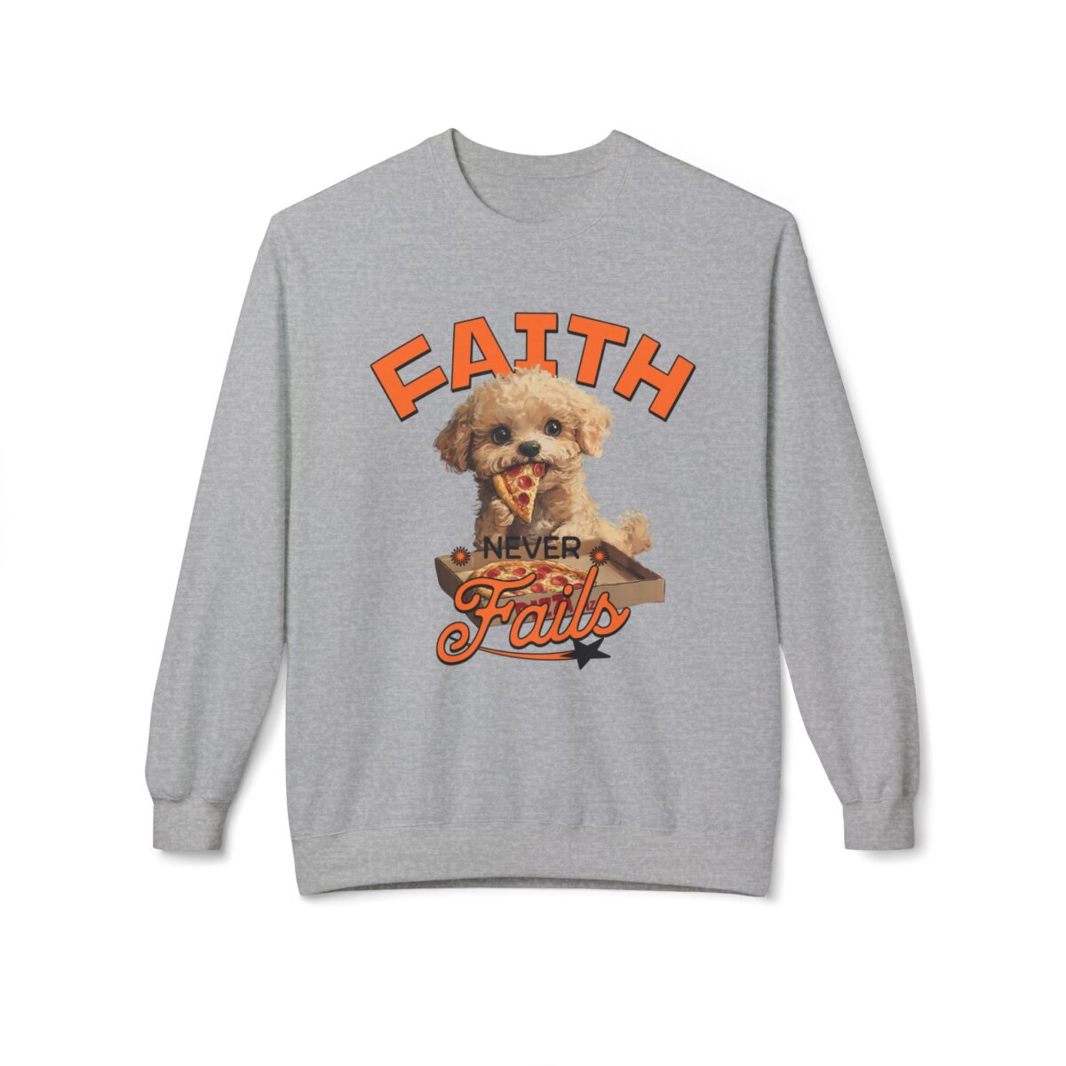 Faith never fails Unisex Midweight Softstyle Fleece Crewneck Sweatshirt - Image 13