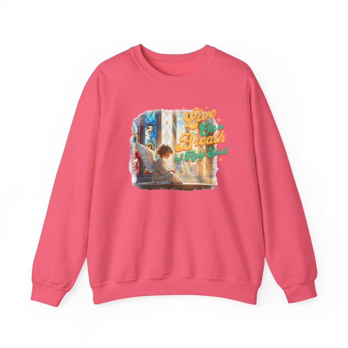 Live on the breath of the Holy Spirit Unisex Heavy Blend™ Crewneck Sweatshirt - Image 33