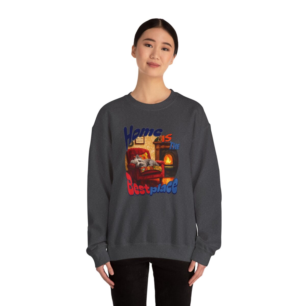 Home is the best place Unisex Heavy Blend™ Crewneck Sweatshirt - Image 24