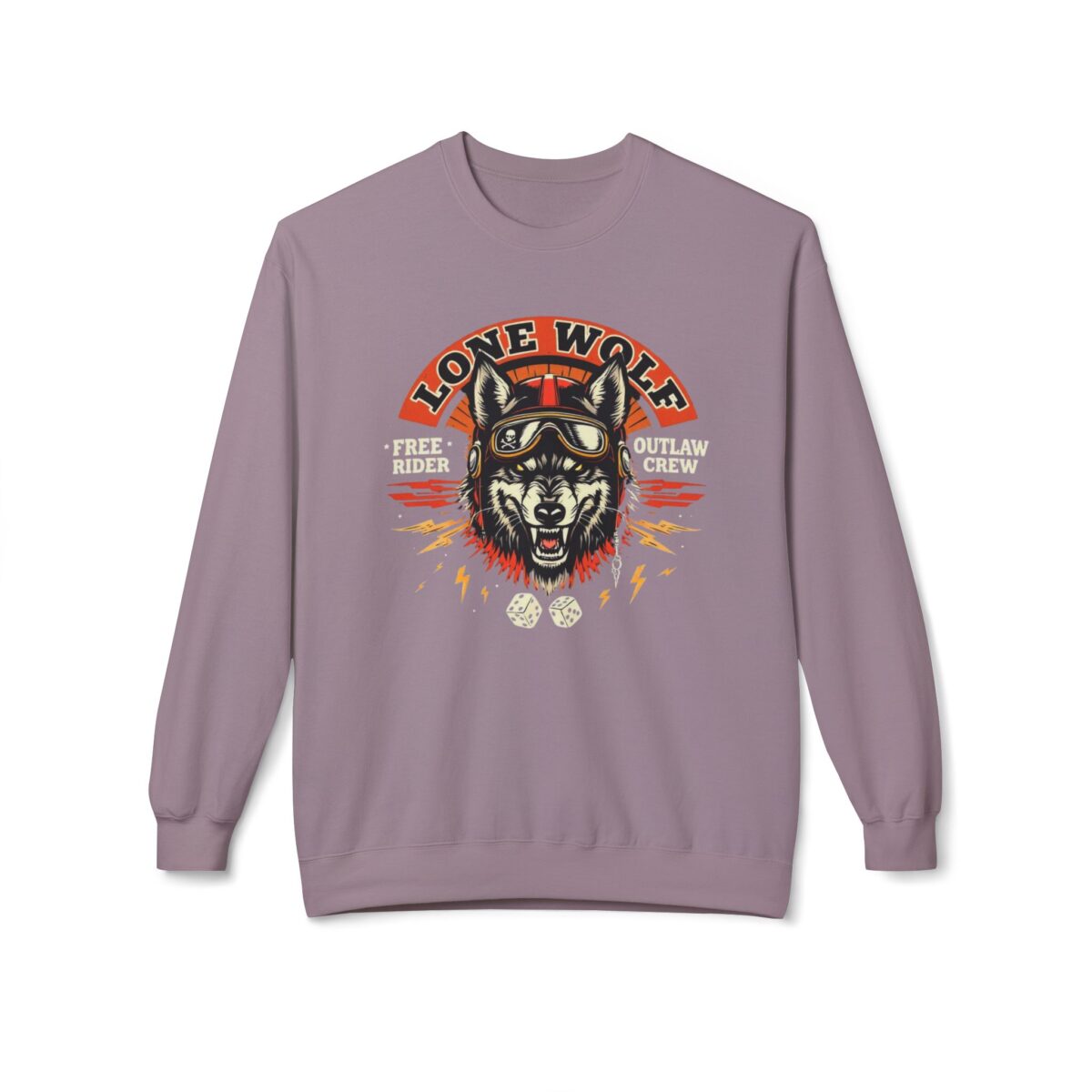 Lone Wolf Unisex Midweight Softstyle Fleece Crewneck Sweatshirt - Image 37