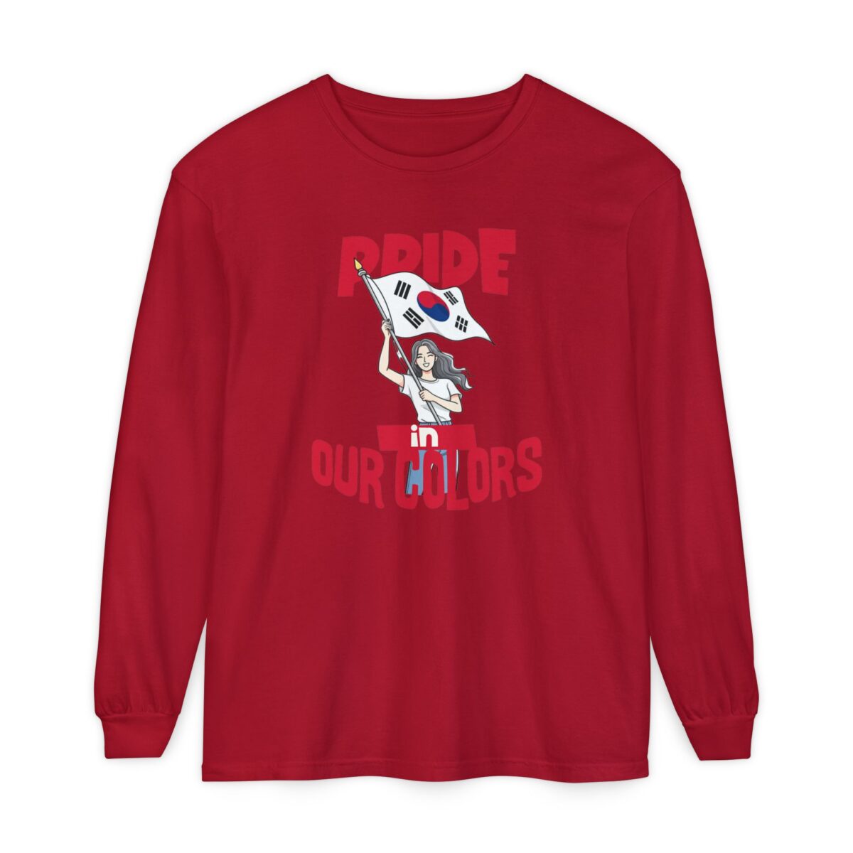 Pride in our colors Unisex Garment-dyed Long Sleeve T-Shirt - Image 29