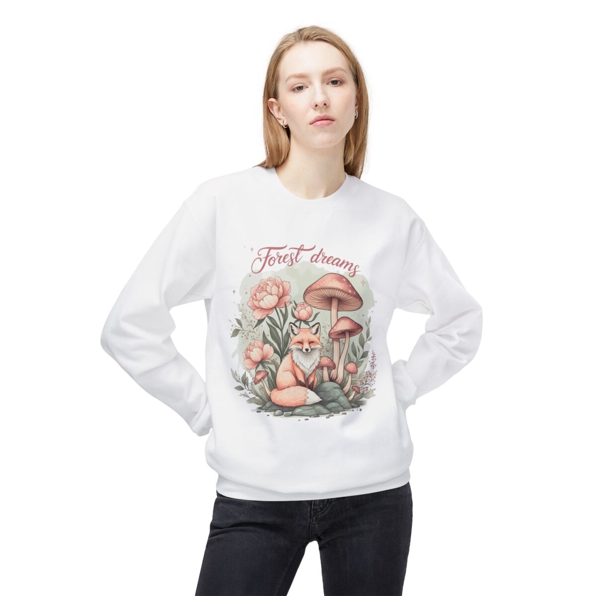 Forest dream Unisex Midweight Softstyle Fleece Crewneck Sweatshirt - Image 3
