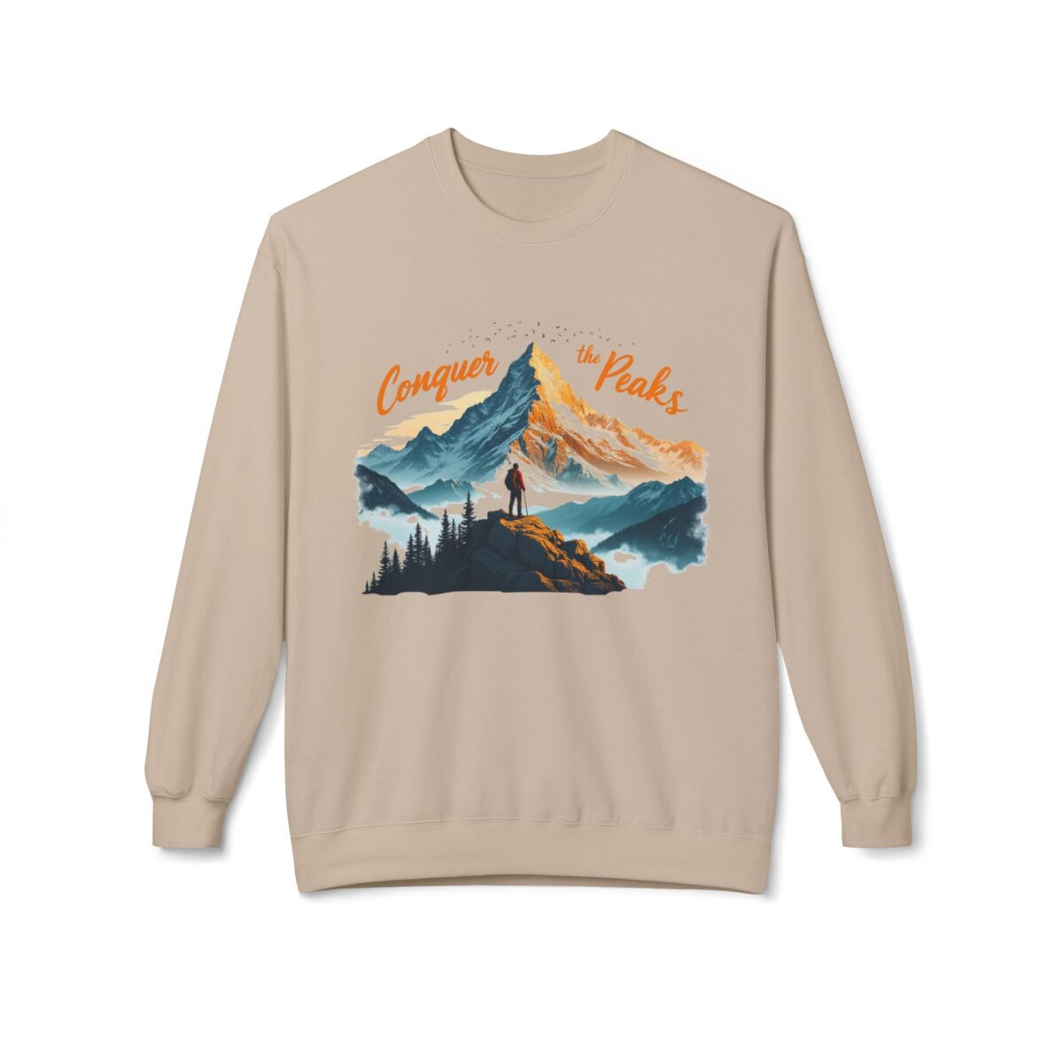 Conquer the peaks Unisex Midweight Softstyle Fleece Crewneck Sweatshirt - Image 17