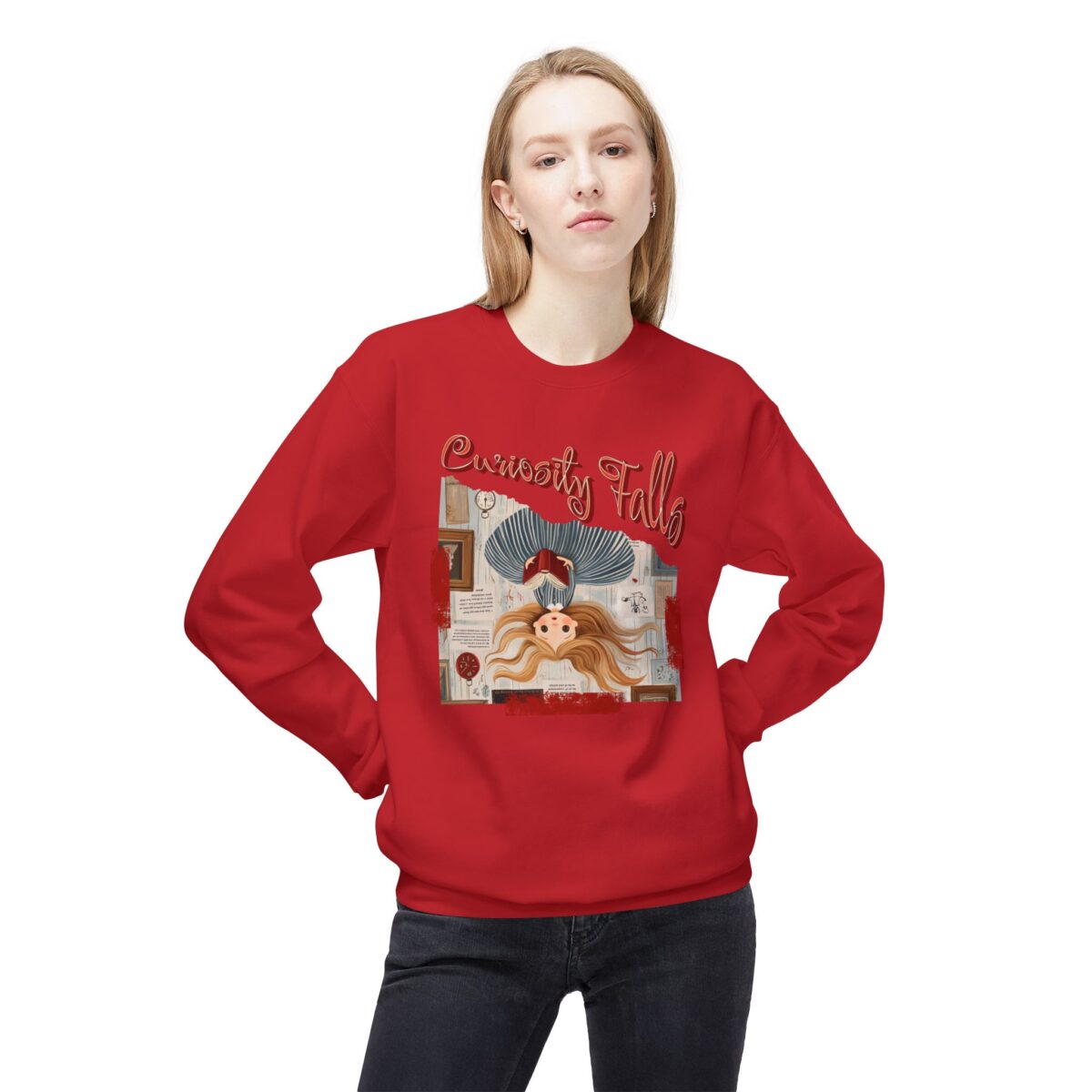 Curiosity falls Unisex Midweight Softstyle Fleece Crewneck Sweatshirt - Image 27