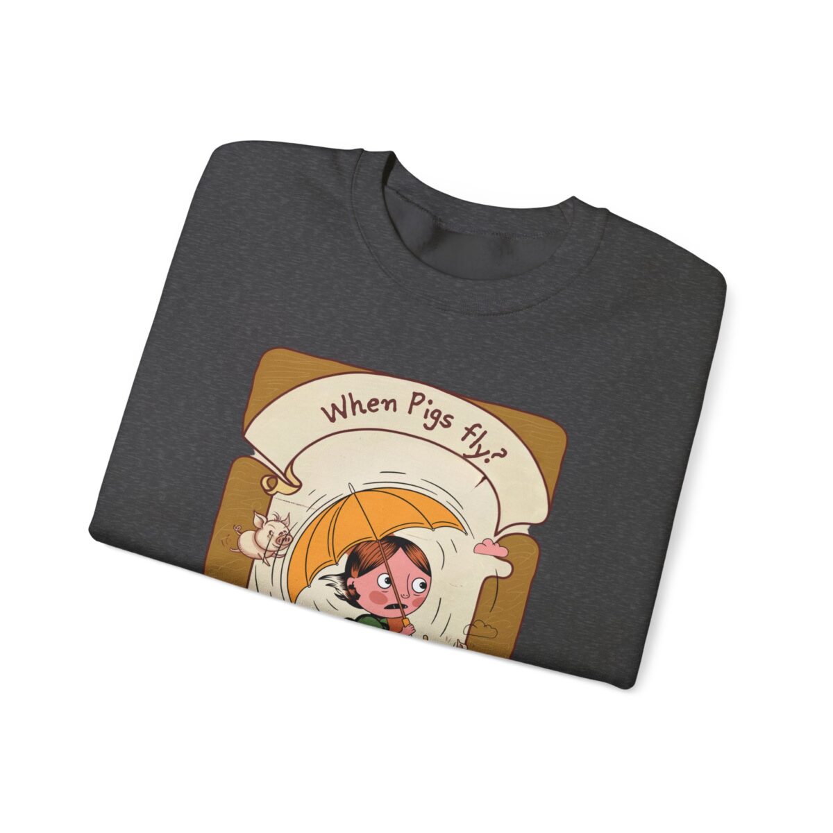 When pigs fly? Unisex Heavy Blend™ Crewneck Sweatshirt - Image 19