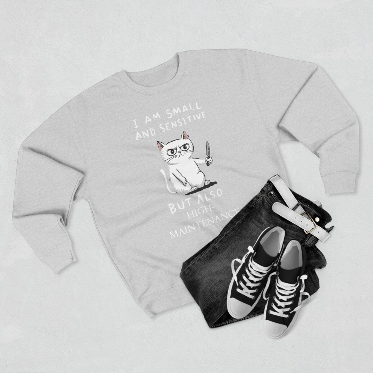 I'm high- maintenance Unisex Crewneck Sweatshirt - Image 3