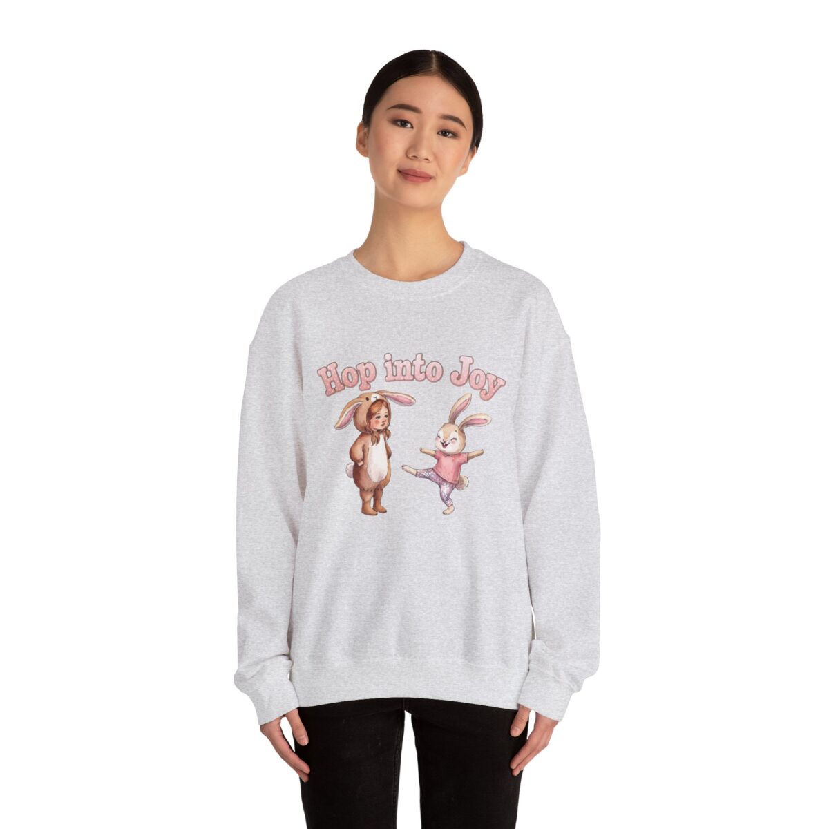 Hop Into Joy Unisex Heavy Blend™ Crewneck Sweatshirt - Image 4