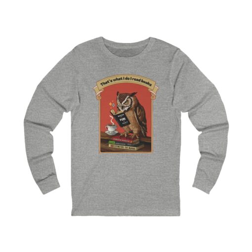 I read books Unisex Jersey Long Sleeve Tee - Image 5