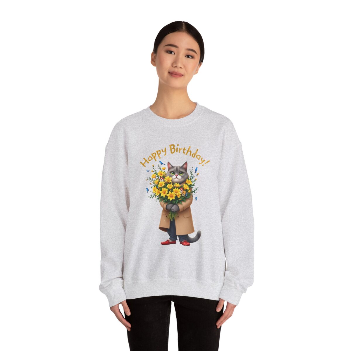 Happy Birthday! Unisex Heavy Blend™ Crewneck Sweatshirt - Image 8