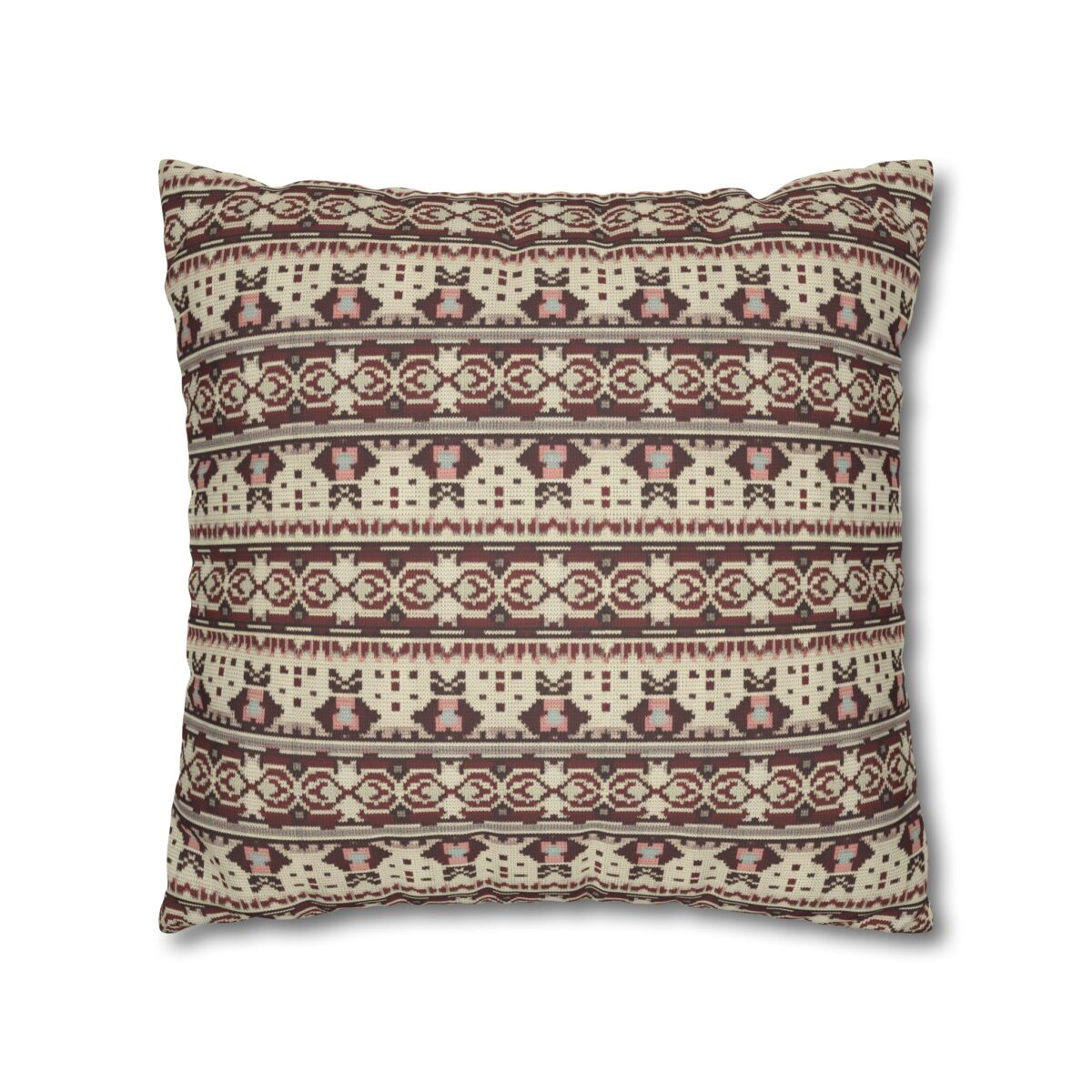 Vintage Cozy Faux Suede Square Pillowcase - Image 11