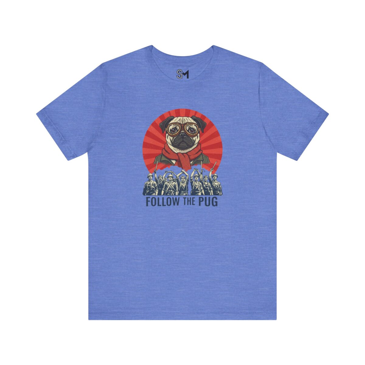 Follow the pug Unisex Jersey Short Sleeve Tee - Image 41