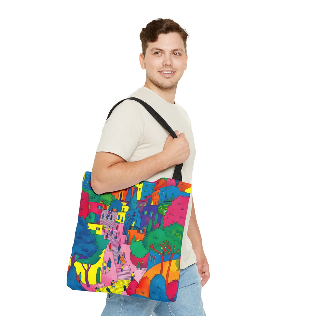 The hillside village in Korea Tote Bag (AOP) - Image 11
