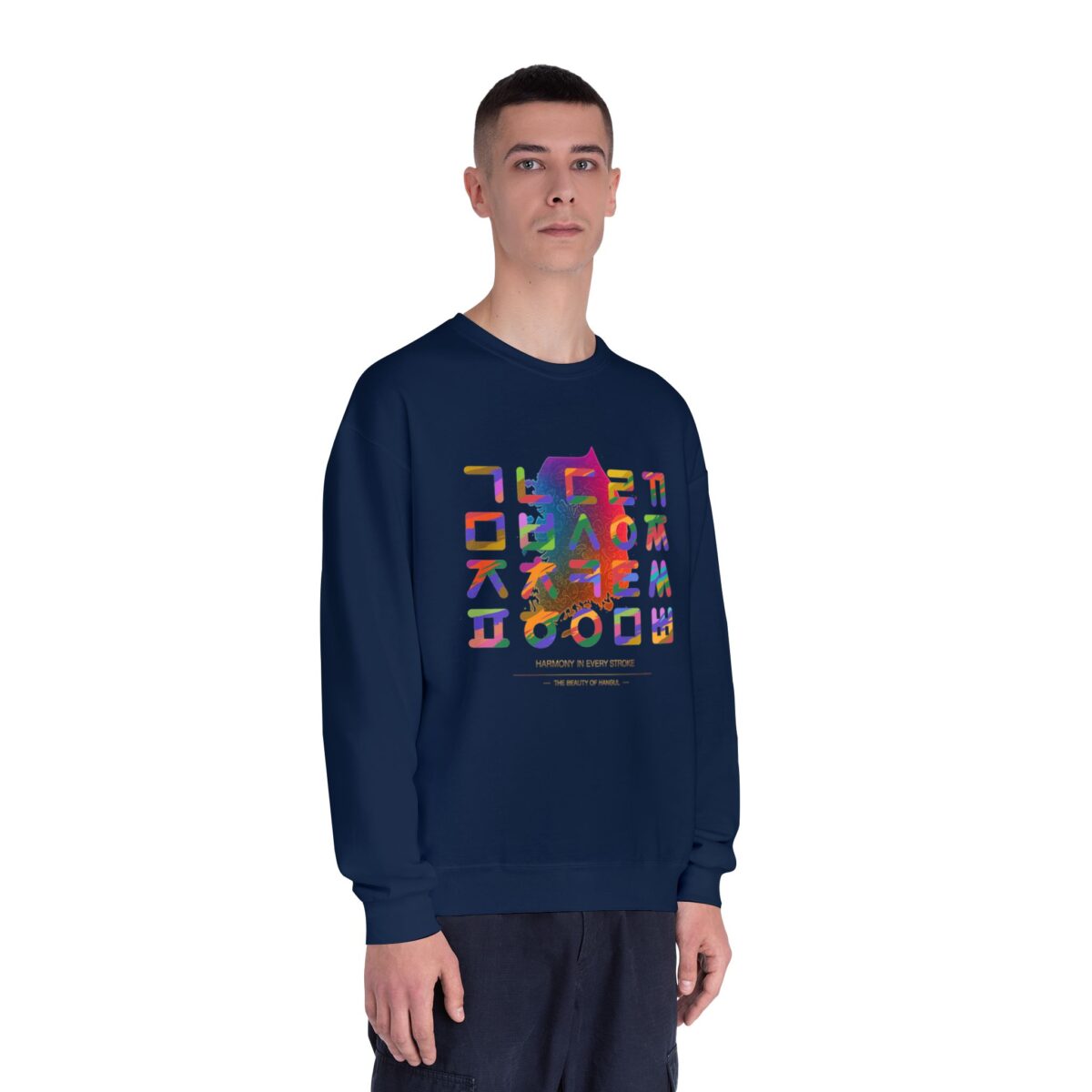 The Beauty of Hangul Unisex NuBlend® Crewneck Sweatshirt - Image 3