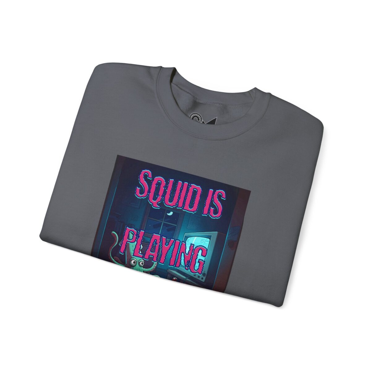 Squid is playing a game Unisex Heavy Blend™ Crewneck Sweatshirt - Image 15