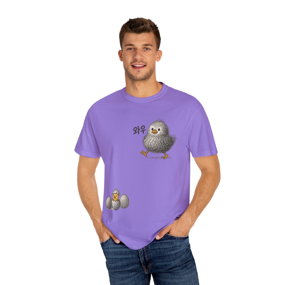 Funny Chick Illustration Unisex T-Shirt - Cute Bird Design for Animal Lovers - Image 16