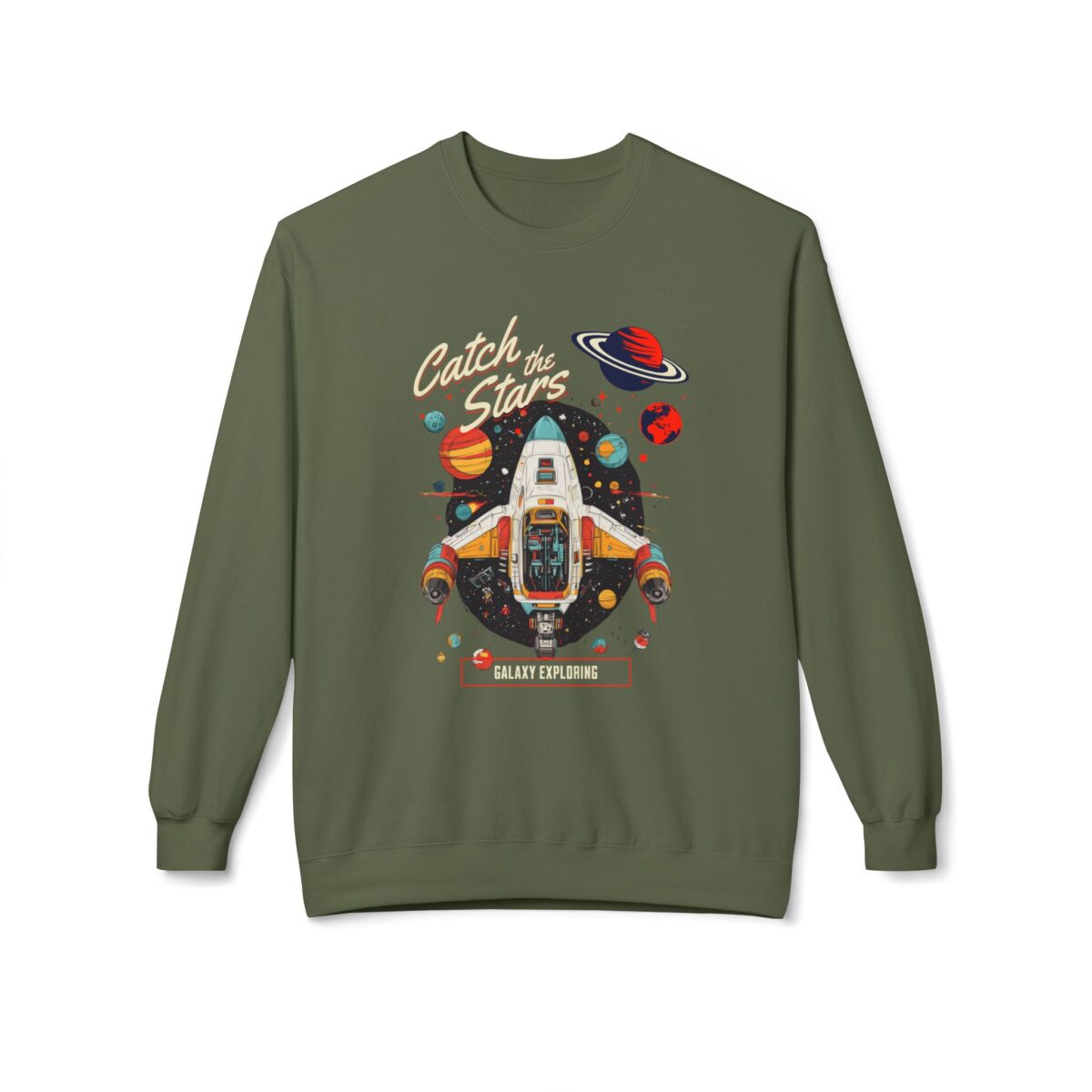 Catch the stars Unisex Midweight Softstyle Fleece Crewneck Sweatshirt - Image 5