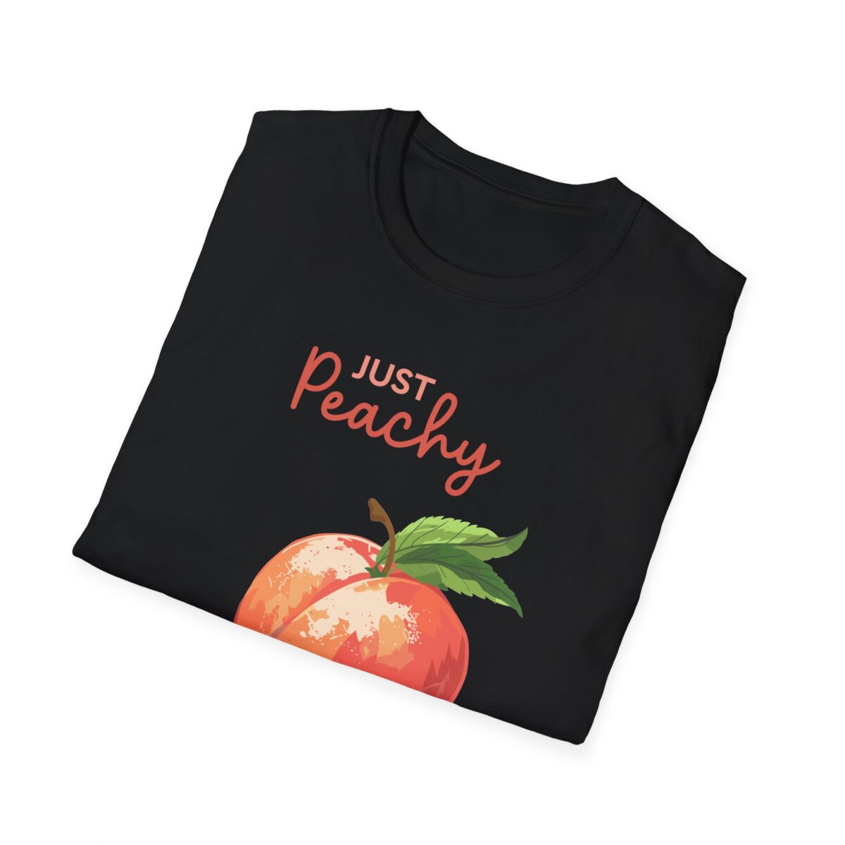Just Peachy Unisex Softstyle T-Shirt - Fruit-Themed Casual Tee for Summer Vibes - Image 4